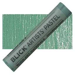 Blick Artists' Soft Pastel - Viridian Hue 3 pastel and swatch