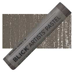 Blick Artists' Soft Pastel - Warm Gray 4 pastel and swatch