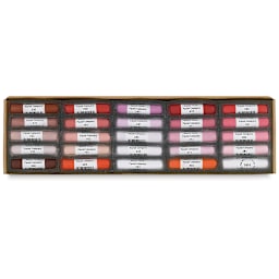 Mount Vision Soft Pastel Set - Red and Pink , Set of 25