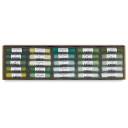 Mount Vision Soft Pastel Set - Landscape Green , Set of 25