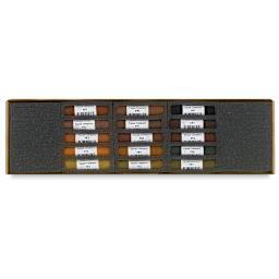 Mount Vision Handmade Pastel - Dark Earth, Set of 15