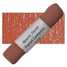 Mount Vision Handmade Pastel - Brick Red 372 pastel and swatch
