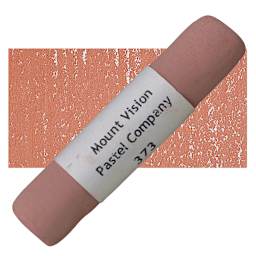 Mount Vision Handmade Pastel - Brick Red 373 pastel and swatch