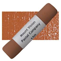 Mount Vision Handmade Pastel - Burnt Sienna 150 pastel and swatch
