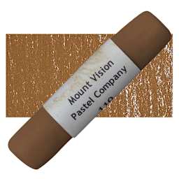 Mount Vision Handmade Pastel - Burnt Umber 110 pastel and swatch