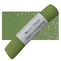 Mount Vision Handmade Pastel - Chromium Oxide Green 350 pastel and swatch