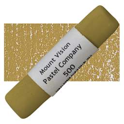 Mount Vision Handmade Pastel - Cool Tan (Green) 500 pastel and swatch