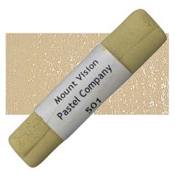Mount Vision Handmade Pastel - Cool Tan (Green) 501 pastel and swatch