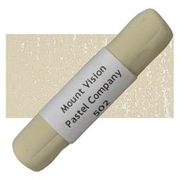 Mount Vision Handmade Pastel - Cool Tan (Green) 502 pastel and swatch