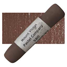 Mount Vision Handmade Pastel - Dark Brown 580 pastel and swatch