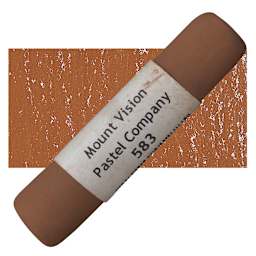 Mount Vision Handmade Pastel - Dark Brown 583 pastel and swatch