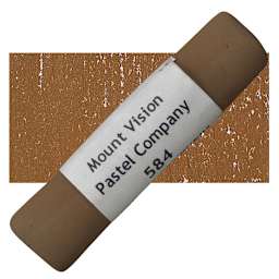 Mount Vision Handmade Pastel - Dark Brown 584 pastel and swatch