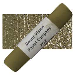 Mount Vision Handmade Pastel - Dark Earth Green 702 pastel and swatch