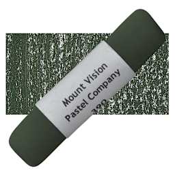 Mount Vision Handmade Pastel - Dark Green 390 pastel and swatch
