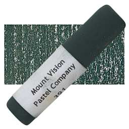 Mount Vision Handmade Pastel - Dark Green 391 pastel and swatch