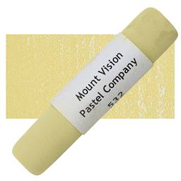 Mount Vision Handmade Pastel - Dirt Yellow Green 532 pastel and swatch