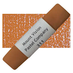 Mount Vision Handmade Pastel - Earth Orange 311 pastel and swatch