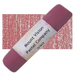 Mount Vision Handmade Pastel - Earth Rose 590 pastel and swatch