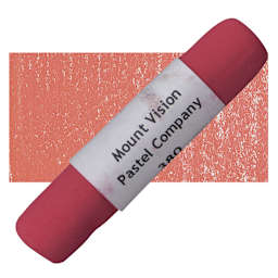 Mount Vision Handmade Pastel - Geranium Pink 380 pastel and swatch