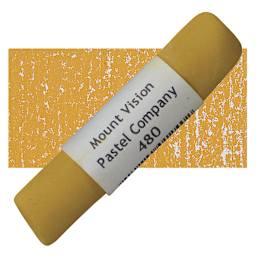 Mount Vision Handmade Pastel - Gold Ochre 480 pastel and swatch