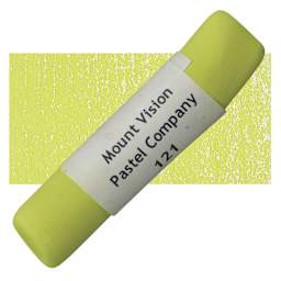Mount Vision Handmade Pastel - Light Yellow Green 121 pastel and swatch