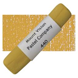 Mount Vision Handmade Pastel - Raw Sienna 440 pastel and swatch