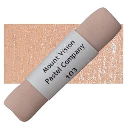 Mount Vision Handmade Pastel - Reddish Coral 103 pastel and swatch