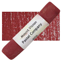 Mount Vision Handmade Pastel - Reddish Orange 406 pastel and swatch