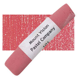 Mount Vision Handmade Pastel - Reddish Coral 101 pastel and swatch