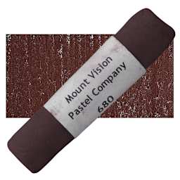Mount Vision Handmade Pastel - Thunderstorm Red 680 pastel and swatch