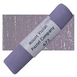 Mount Vision Handmade Pastel - Thunderstorm Violet 672 pastel and swatch