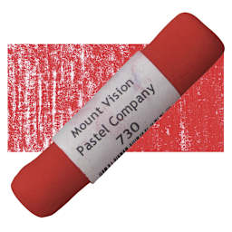 Mount Vision Handmade Pastel - Warm Red 730 pastel and swatch