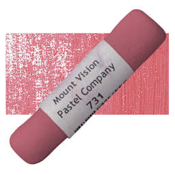 Mount Vision Handmade Pastel - Warm Red 731 pastel and swatch
