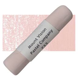 Mount Vision Handmade Pastel - Warm Red 733 pastel and swatch