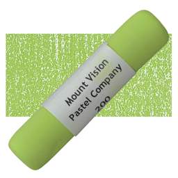 Mount Vision Handmade Pastel - Yellow Green 200 pastel and swatch