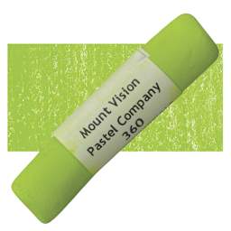 Mount Vision Handmade Pastel - Yellow Orange Green 360 pastel and swatch