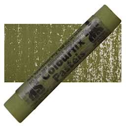 Art Spectrum Colourfix Soft Pastel - Olive Green pastel and swatch