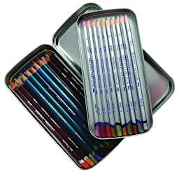 Pencil Tin Stores 42 8 mm Pencils or 33 9mm Pencils - Peggable