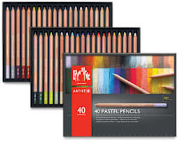 Caran d'Ache Pastel Pencil Set - Assorted Colors, Set of 40