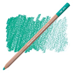 Caran d'Ache Pastel Pencil - Beryl Green pencil and swatch