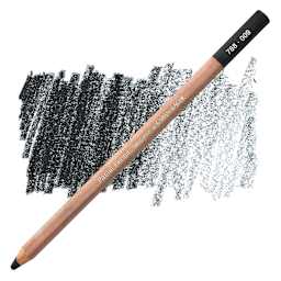 Caran d'Ache Pastel Pencil - Black pencil and swatch