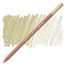 Caran d'Ache Pastel Pencil - Brown Olive 10 pencil and swatch