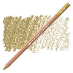 Caran d'Ache Pastel Pencil - Brown Olive 50 pencil and swatch