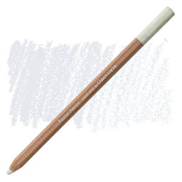 Caran d'Ache Pastel Pencil - Chinese White pencil and swatch