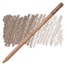 Caran d'Ache Pastel Pencil - Warm Earth 50% pencil and swatch