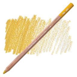 Caran d'Ache Pastel Pencil - Golden Ochre pencil and swatch