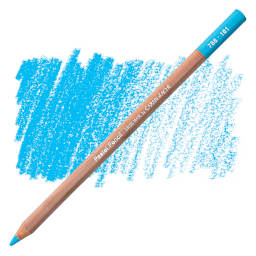 Caran d'Ache Pastel Pencil - Light Blue pencil and swatch