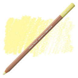 Caran d'Ache Pastel Pencil - Light Lemon Yellow pencil and swatch