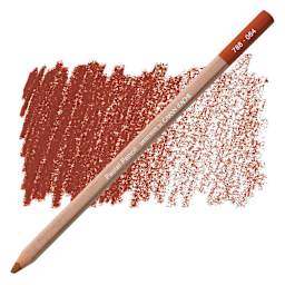 Caran d'Ache Pastel Pencil - Medium Russet pencil and swatch