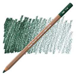 Caran d'Ache Pastel Pencil - Mid Phthalo Green pencil and swatch